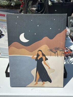 WeFrameArt Feminine Illustration Mmon Mountains Beach Decor WayFair